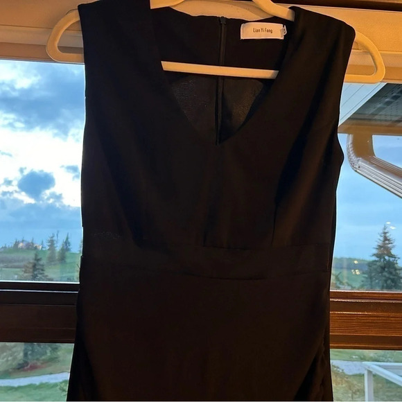 Beautiful Lian Yi Fang gown- worn once, gothic with sheer cutaways and long - Picture 5 of 8